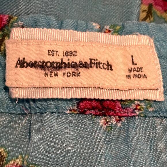 Ambercrombie & Fitch Sz Large CottageCore Costal Spaghetti Cross Back Mini Dress - Picture 7 of 10